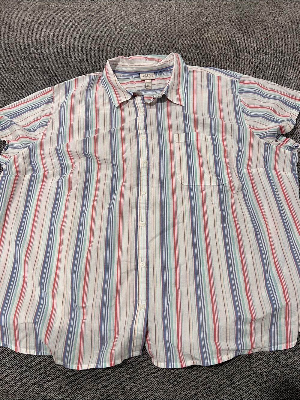Women's Striped Button-Up Shirt - Multicolor (Classic Fit)